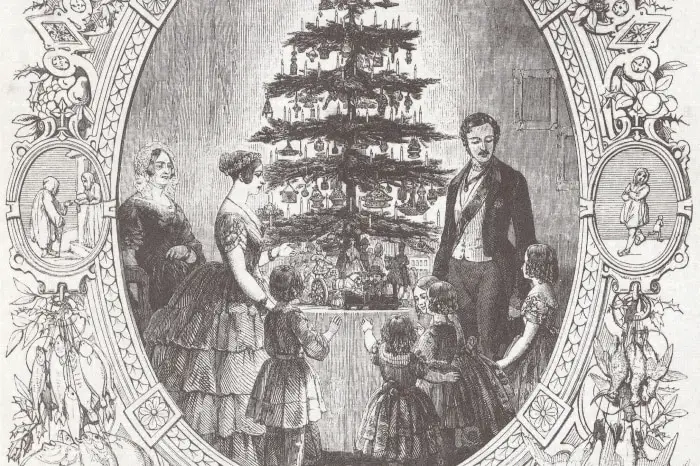 Árbol de Navidad - Illustrated London News in 1848