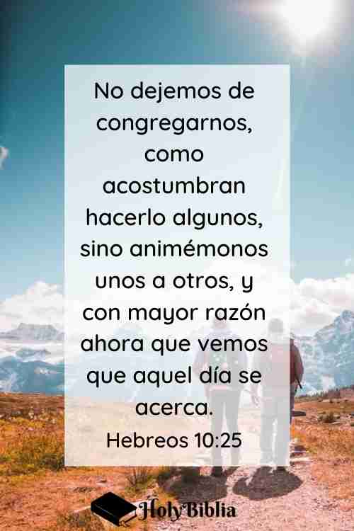 Hebreos 10:25