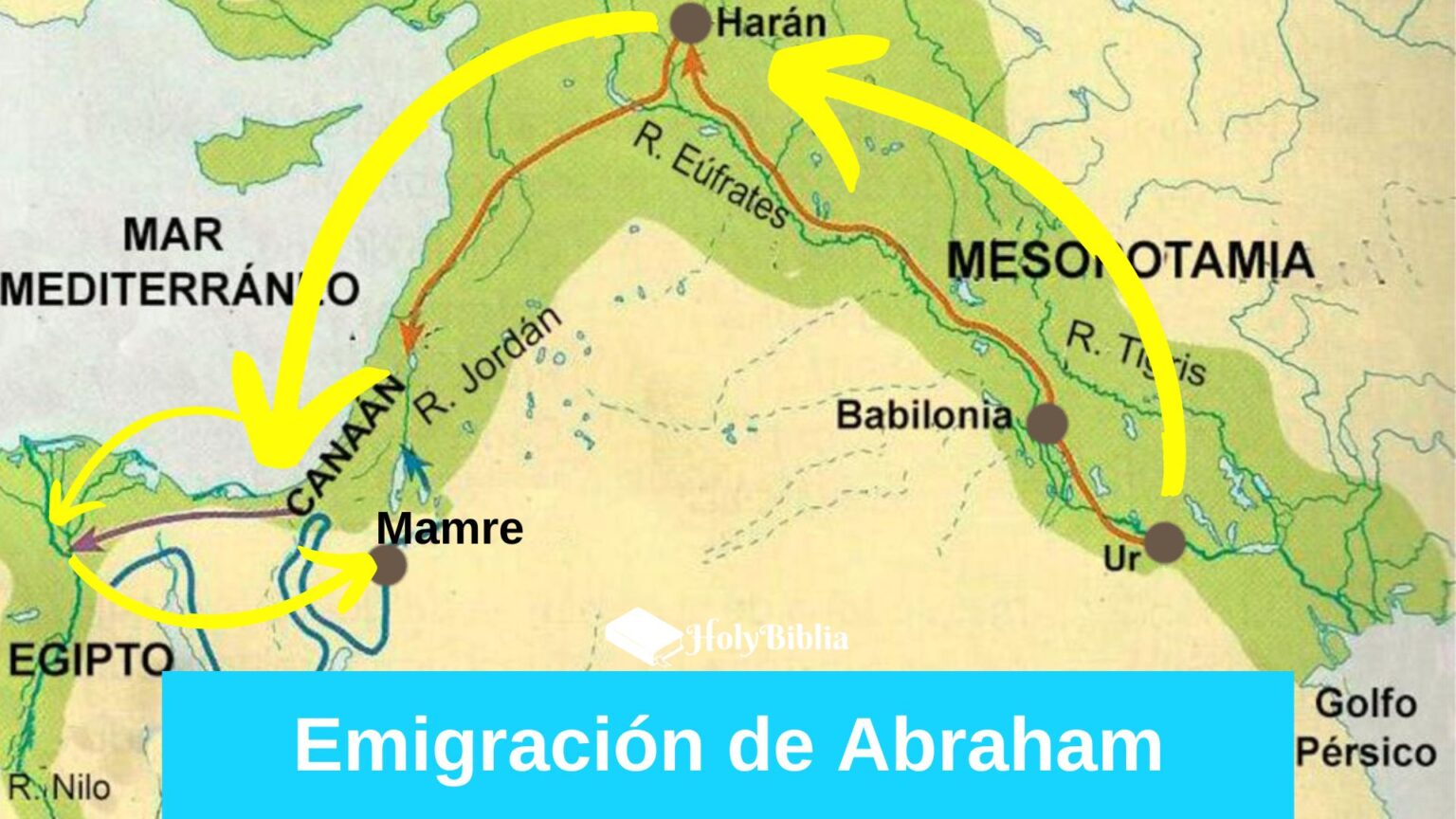 Mapa Recorrido De Abraham 