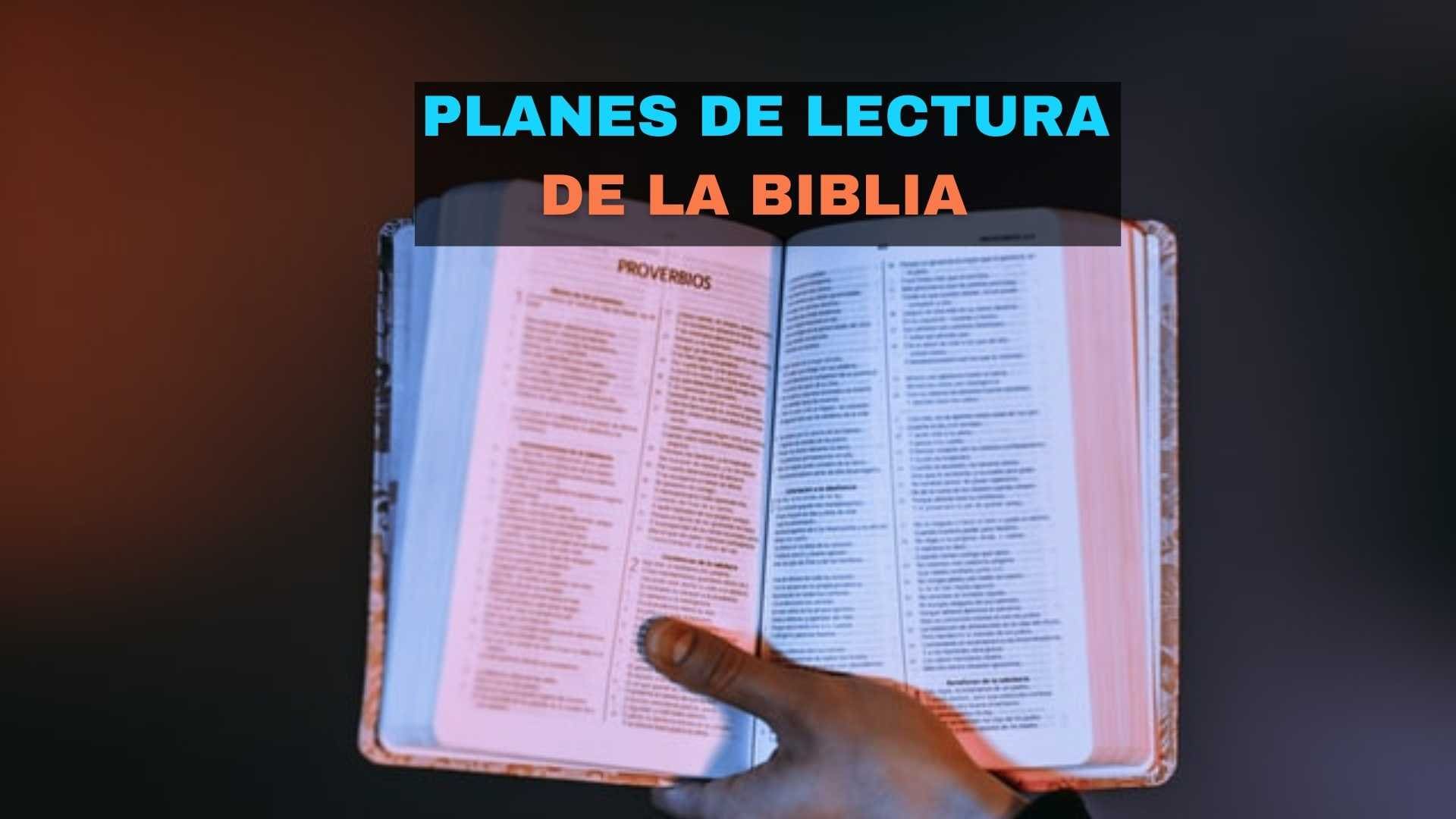 Planes de lectura de la biblia