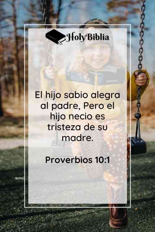 Versículos para niños Biblia Proverbios 10:1